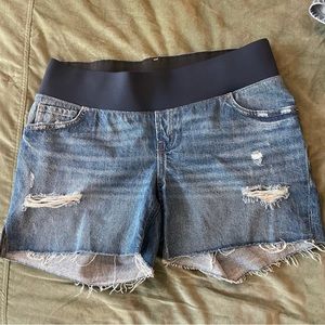 Maternity shorts low panel with pockets